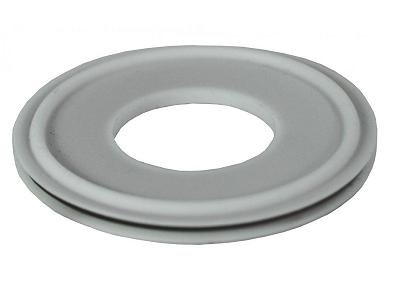 White Silicone Clamp Flanged Gaskets - 40MPF-XW